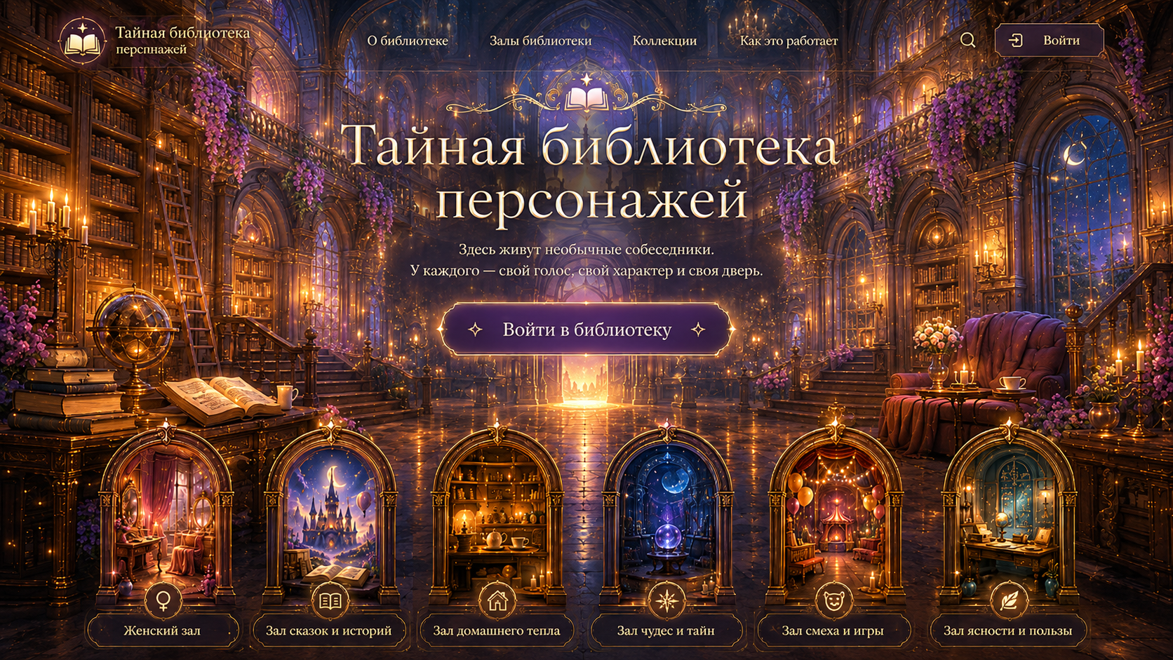 Тайная библиотека персонажей