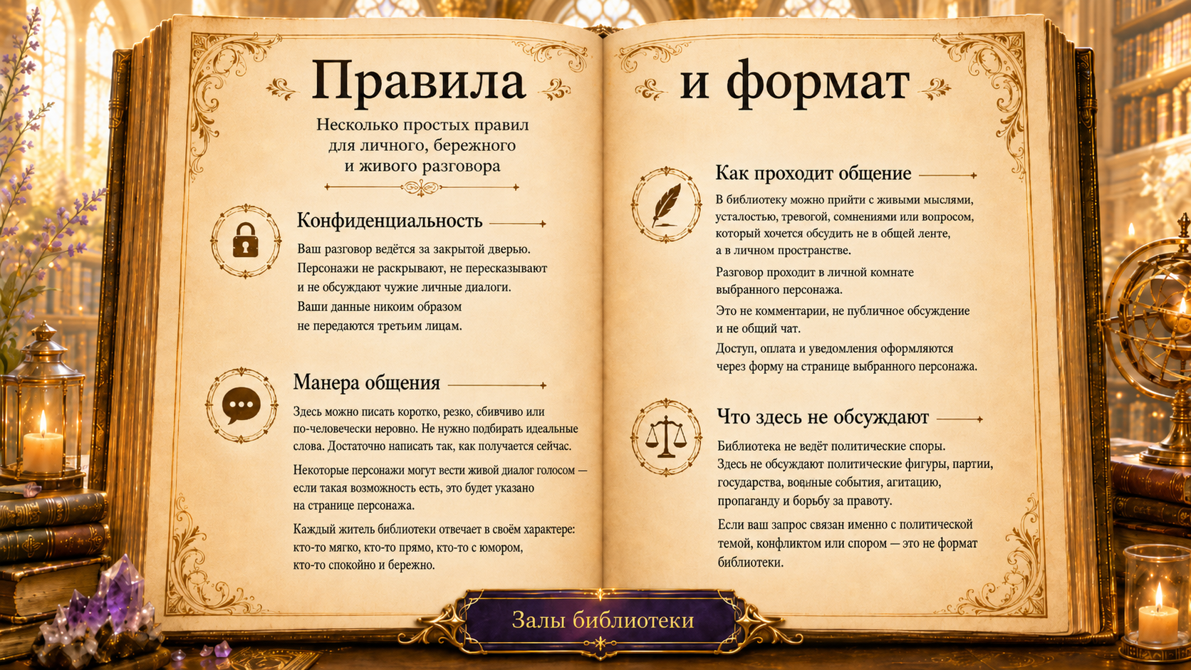 Правила и формат