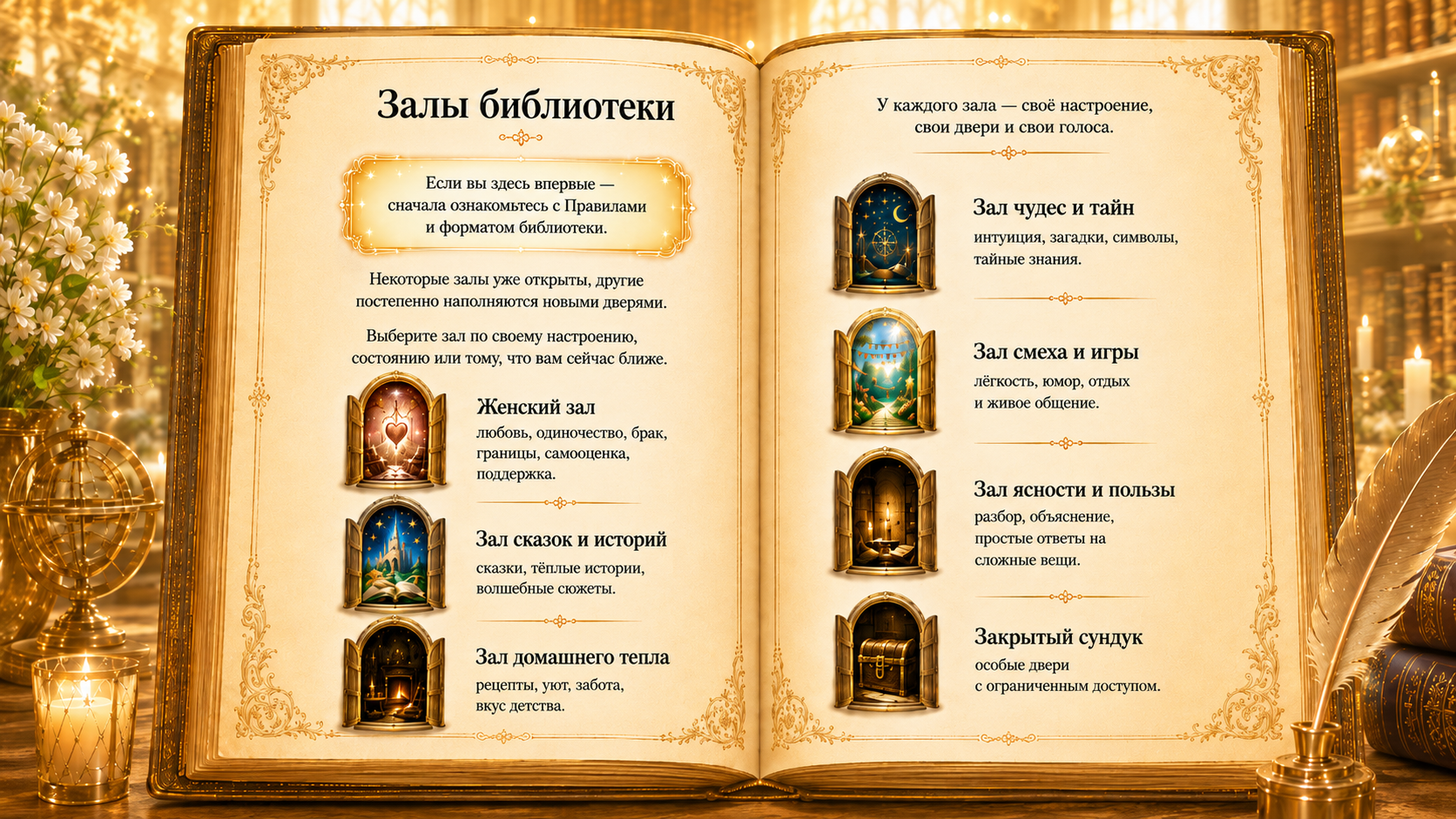 Залы библиотеки